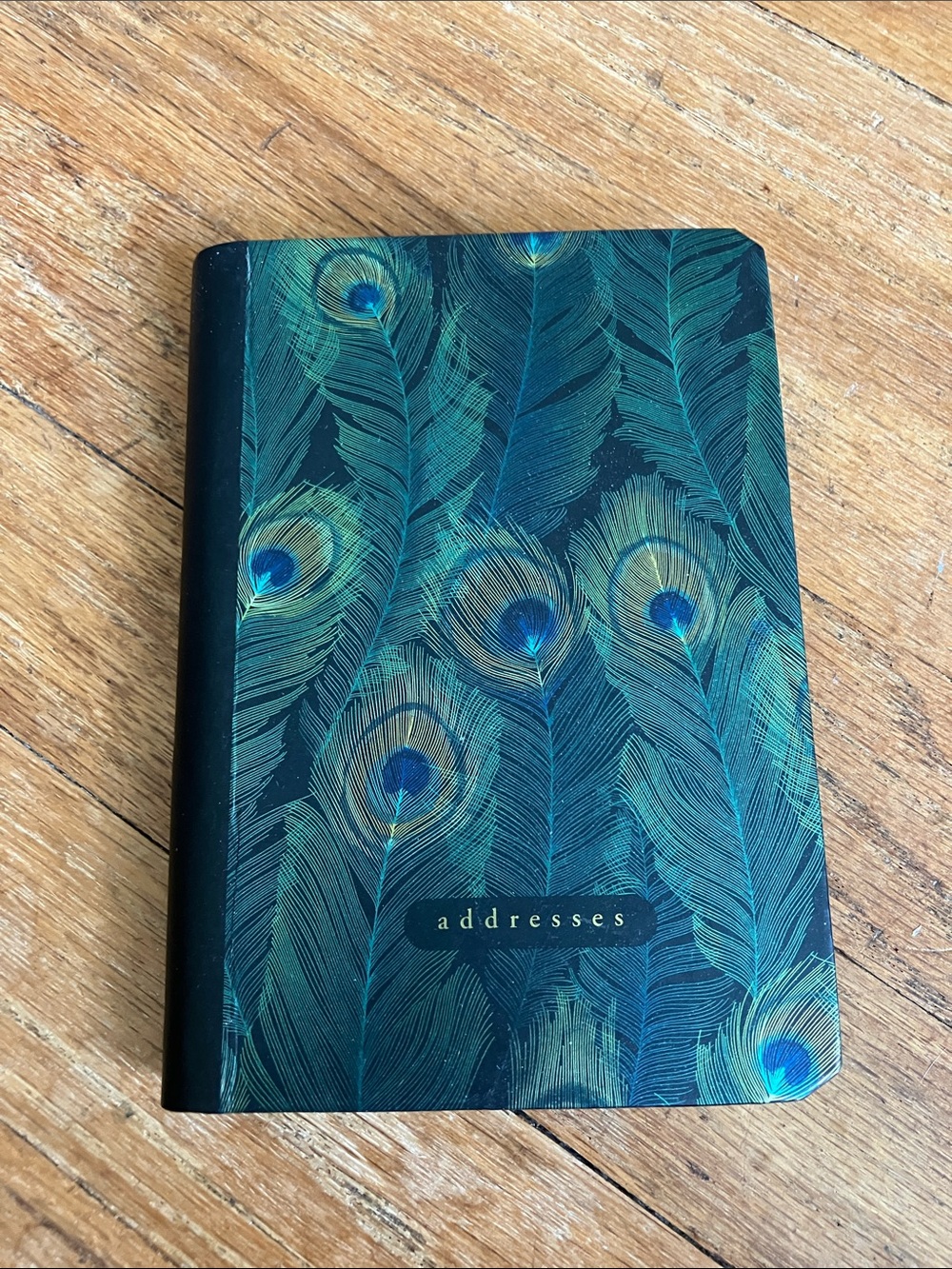 Peacock Feathers Address Book